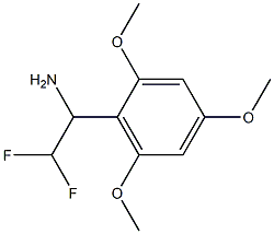 2,2-difluoro-1-(2,4,6-trimethoxyphenyl)ethan-1-amine 结构式