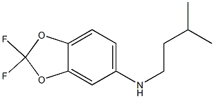 2,2-difluoro-N-(3-methylbutyl)-2H-1,3-benzodioxol-5-amine 结构式