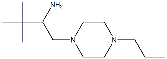 2,2-dimethyl-1-[(4-propylpiperazin-1-yl)methyl]propylamine 结构式