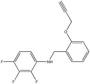 2,3,4-trifluoro-N-{[2-(prop-2-yn-1-yloxy)phenyl]methyl}aniline 结构式