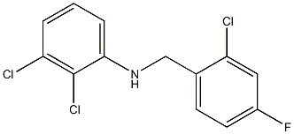 2,3-dichloro-N-[(2-chloro-4-fluorophenyl)methyl]aniline 结构式