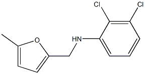 2,3-dichloro-N-[(5-methylfuran-2-yl)methyl]aniline 结构式