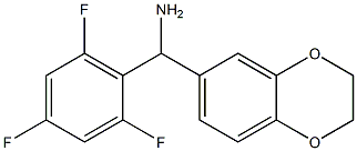 2,3-dihydro-1,4-benzodioxin-6-yl(2,4,6-trifluorophenyl)methanamine 结构式