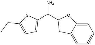 2,3-dihydro-1-benzofuran-2-yl(5-ethylthiophen-2-yl)methanamine 结构式