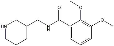2,3-dimethoxy-N-(piperidin-3-ylmethyl)benzamide 结构式