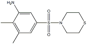 2,3-dimethyl-5-(thiomorpholine-4-sulfonyl)aniline 结构式