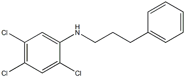 2,4,5-trichloro-N-(3-phenylpropyl)aniline 结构式