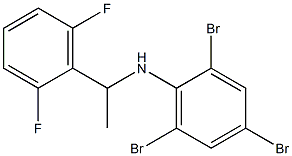 2,4,6-tribromo-N-[1-(2,6-difluorophenyl)ethyl]aniline 结构式