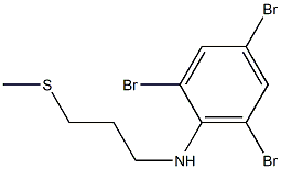 2,4,6-tribromo-N-[3-(methylsulfanyl)propyl]aniline 结构式