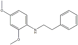 2,4-dimethoxy-N-(2-phenylethyl)aniline 结构式