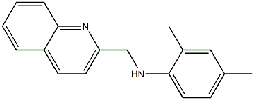 2,4-dimethyl-N-(quinolin-2-ylmethyl)aniline 结构式