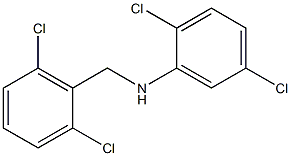 2,5-dichloro-N-[(2,6-dichlorophenyl)methyl]aniline 结构式