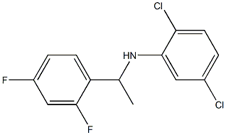 2,5-dichloro-N-[1-(2,4-difluorophenyl)ethyl]aniline 结构式