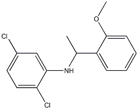 2,5-dichloro-N-[1-(2-methoxyphenyl)ethyl]aniline 结构式