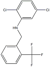 2,5-dichloro-N-{[2-(trifluoromethyl)phenyl]methyl}aniline 结构式