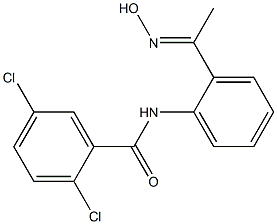 2,5-dichloro-N-{2-[1-(hydroxyimino)ethyl]phenyl}benzamide 结构式