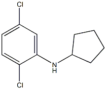 2,5-dichloro-N-cyclopentylaniline 结构式