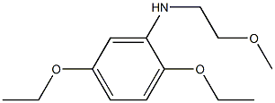 2,5-diethoxy-N-(2-methoxyethyl)aniline 结构式