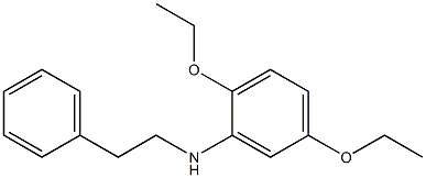 2,5-diethoxy-N-(2-phenylethyl)aniline 结构式