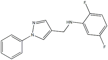 2,5-difluoro-N-[(1-phenyl-1H-pyrazol-4-yl)methyl]aniline 结构式