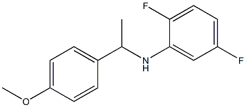 2,5-difluoro-N-[1-(4-methoxyphenyl)ethyl]aniline 结构式