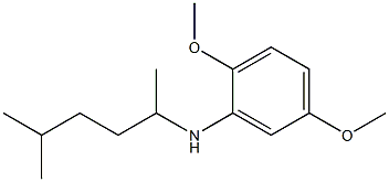 2,5-dimethoxy-N-(5-methylhexan-2-yl)aniline 结构式