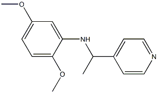 2,5-dimethoxy-N-[1-(pyridin-4-yl)ethyl]aniline 结构式