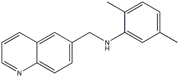 2,5-dimethyl-N-(quinolin-6-ylmethyl)aniline 结构式