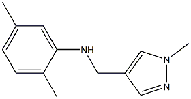 2,5-dimethyl-N-[(1-methyl-1H-pyrazol-4-yl)methyl]aniline 结构式