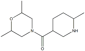 2,6-dimethyl-4-[(6-methylpiperidin-3-yl)carbonyl]morpholine 结构式