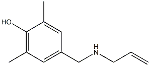 2,6-dimethyl-4-[(prop-2-en-1-ylamino)methyl]phenol 结构式