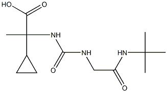 2-[({[2-(tert-butylamino)-2-oxoethyl]amino}carbonyl)amino]-2-cyclopropylpropanoic acid 结构式