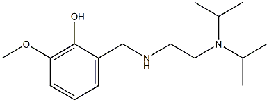 2-[({2-[bis(propan-2-yl)amino]ethyl}amino)methyl]-6-methoxyphenol 结构式