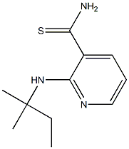 2-[(1,1-dimethylpropyl)amino]pyridine-3-carbothioamide 结构式
