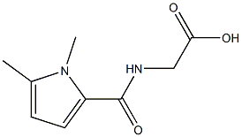 2-[(1,5-dimethyl-1H-pyrrol-2-yl)formamido]acetic acid 结构式