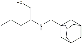 2-[(1-adamantylmethyl)amino]-4-methylpentan-1-ol 结构式