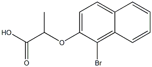 2-[(1-bromo-2-naphthyl)oxy]propanoic acid 结构式