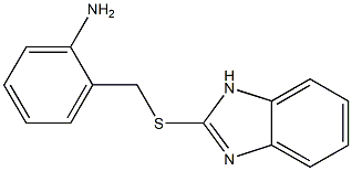 2-[(1H-1,3-benzodiazol-2-ylsulfanyl)methyl]aniline 结构式