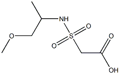 2-[(1-methoxypropan-2-yl)sulfamoyl]acetic acid 结构式