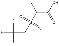 2-[(2,2,2-trifluoroethyl)sulfonyl]propanoic acid 结构式