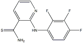 2-[(2,3,4-trifluorophenyl)amino]pyridine-3-carbothioamide 结构式