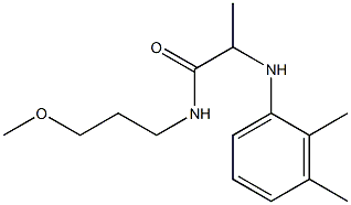 2-[(2,3-dimethylphenyl)amino]-N-(3-methoxypropyl)propanamide 结构式