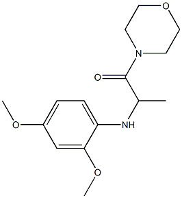 2-[(2,4-dimethoxyphenyl)amino]-1-(morpholin-4-yl)propan-1-one 结构式