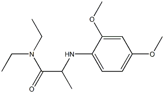 2-[(2,4-dimethoxyphenyl)amino]-N,N-diethylpropanamide 结构式