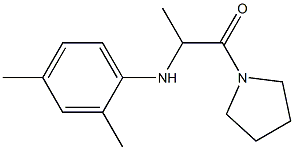 2-[(2,4-dimethylphenyl)amino]-1-(pyrrolidin-1-yl)propan-1-one 结构式