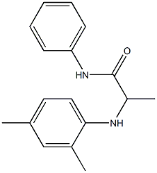 2-[(2,4-dimethylphenyl)amino]-N-phenylpropanamide 结构式