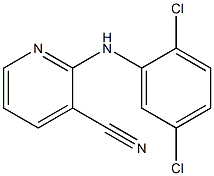 2-[(2,5-dichlorophenyl)amino]pyridine-3-carbonitrile 结构式