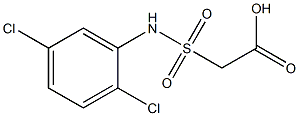 2-[(2,5-dichlorophenyl)sulfamoyl]acetic acid 结构式