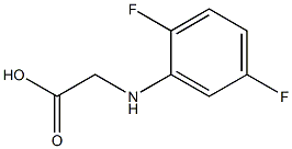 2-[(2,5-difluorophenyl)amino]acetic acid 结构式