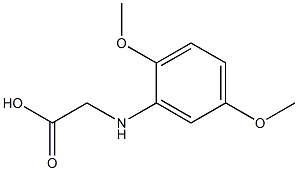 2-[(2,5-dimethoxyphenyl)amino]acetic acid 结构式